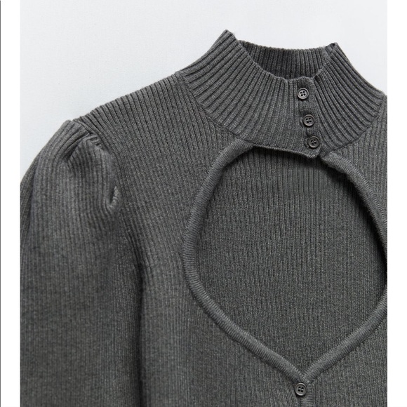 Zara Cut-Out Knit Sweater - Picture 8 of 9